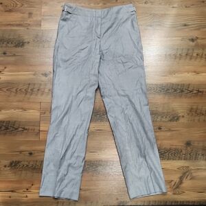 Hugo Boss Corpcpre Pant Lightweight Silky Blue Mid Rise Straight Leg Airy Medium